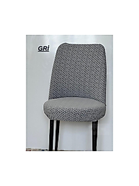 Jakarlı kumaş ilmek Desen oval sandalye kılıfı. Lastikli, yıkanabilir, esnek sandalye örtüsü (1 adet)