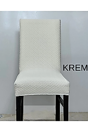 yüksek kalıteli  İlmek Desen sandalye kılıfı esnekli lastikli yıkanabilir sandalye örtüsü (1 ADET )
