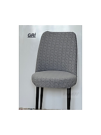 Jakarlı kumaş ilmek Desen oval sandalye kılıfı. Lastikli, yıkanabilir, esnek sandalye örtüsü (6 adet)