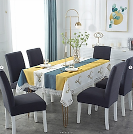 likrali sandalye kılıfı, lastikli,esnekli sandalye örtüsü pitikare desen 6adet