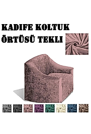 kadife koltuk ,kanepe,çekyat örtüsü,koltuk kılıfı TEKLİ pudra