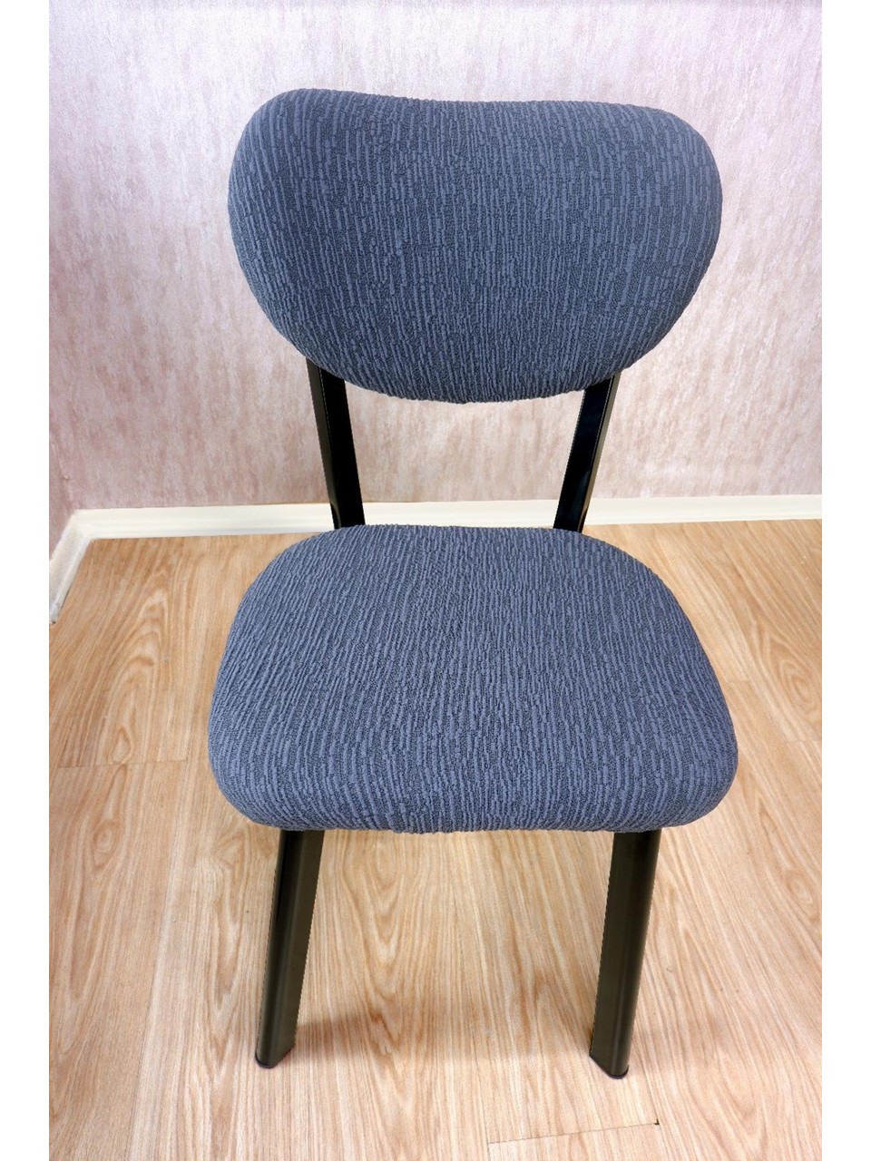 Bohem Jakarlı Sandalye Kılıfı Çubuk Desen 1 adet